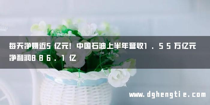 每天净赚近5亿元！中国石油上半年营收1.55万亿元 净利润886.1亿